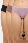 Zivame Low Rise Full Coverage Bikini Panty (Pack of 3) - Multicolor — thumbnail 1
